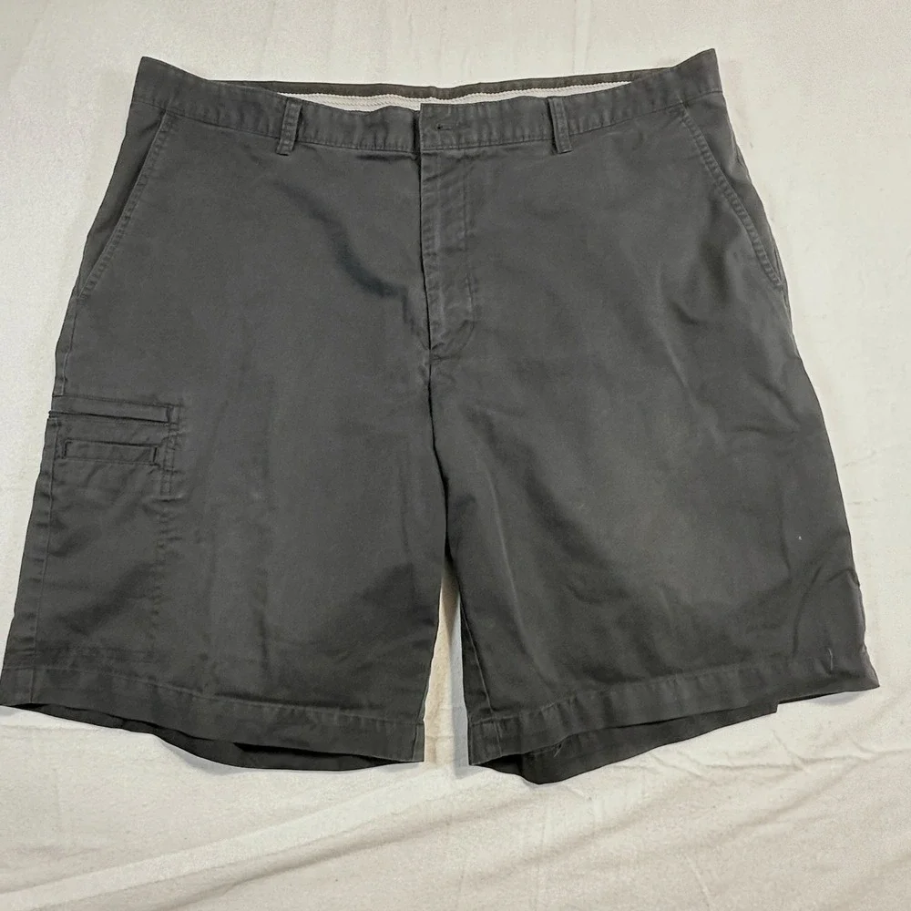 Greg Norman Tasso Elba Five Iron Men's Gray Cargo Shorts Size 40 Cotton Golf